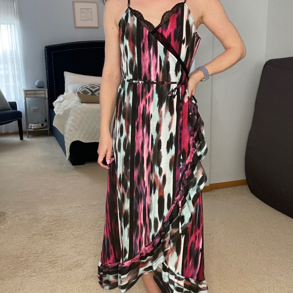 Q+A Los Angeles Wrap Maxi Dress (NWT)